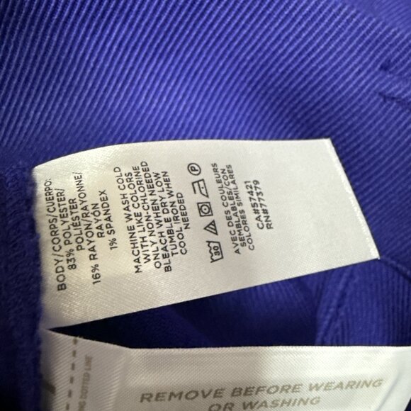 Ann Taylor Skirt Purple Belted Women’s Size 0 Petite NWT - Picture 9 of 11